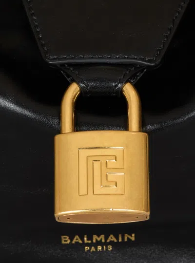 Balmain 'chain Strap Padlock Detail' Shoulder Bag In Black