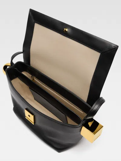 Jacquemus Le Rond Carre Leather Shoulder Bag