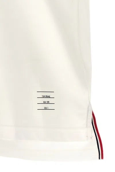 Thom Browne 'rwb Knit Trim' T-shirt In White