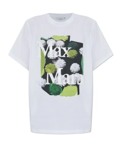 Max Mara Sequoia Printed T-shirt In White