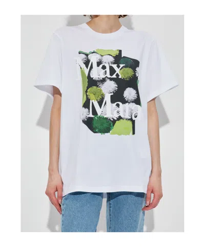 Max Mara Sequoia Printed T-shirt In White