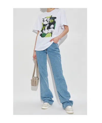 Max Mara Sequoia Printed T-shirt In White