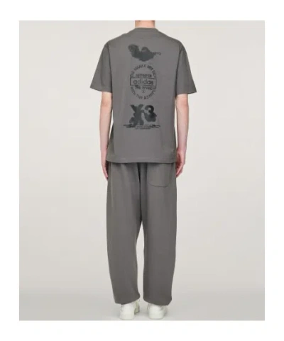 Y-3 Graphic Short Sleeve Tee T-shirt In Gray