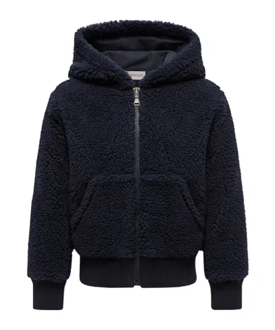 Moncler Long Sleeve Zip-up Jacket In Blue