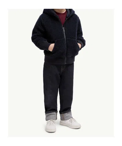 Moncler Long Sleeve Zip-up Jacket In Blue