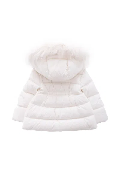 Moncler Doudoune À Capuche En Matière Synthétique Obie In White
