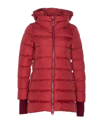 Herno A-shape Chamonix Down Jacket In Red