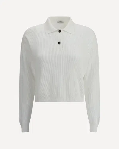 Brunello Cucinelli Knit Sweater In White