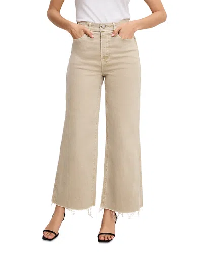 Good American Good Skate High Rise Ankle Jeans In Dune In Neutral