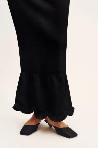 The Posse Essie Strapless Dress In Black