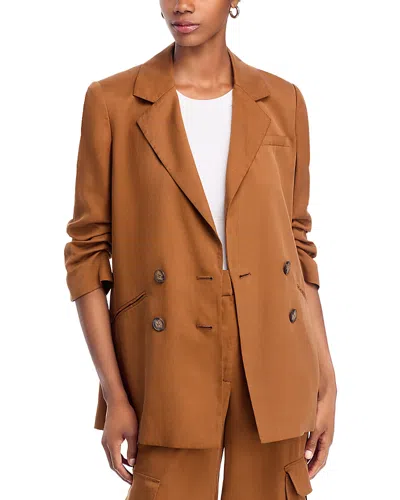 Veronica Beard Rupert Double-breasted Blazer In Brown