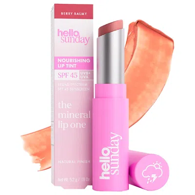 Hello Sunday The Mineral Lip One Spf 45 Nourishing Lip Tint Berry Balmy 0.18 Oz/5.2 G