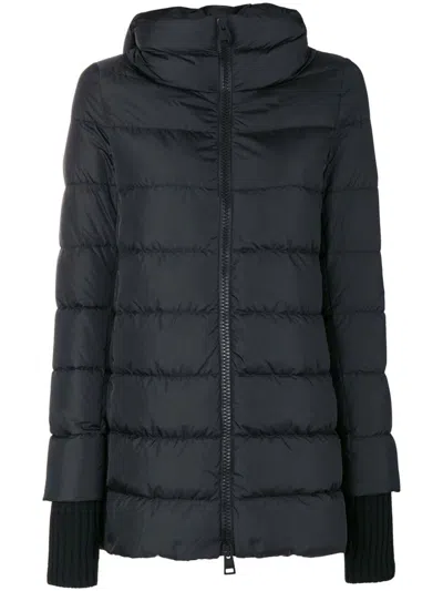 Herno Chamonix Down Jacket With Detachable Hood And Ribbed Cuffs