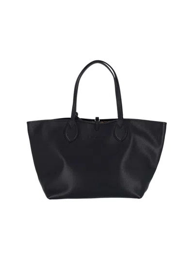 Gucci Borsa Shopping Reversibile In Pelle Nera  Donna