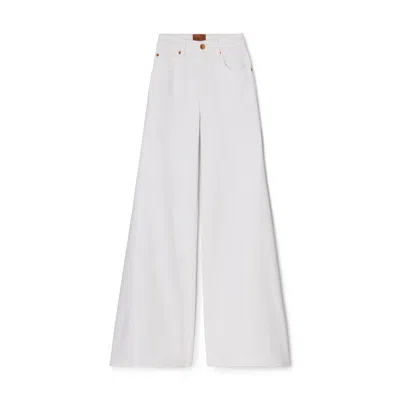 Jamie Haller The Wide A Leg Jeans In Soft White Soft White In White