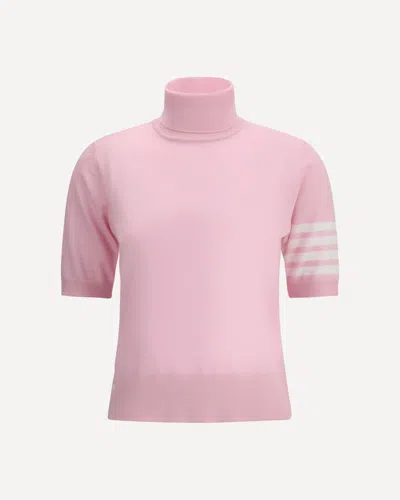 Thom Browne Turtleneck Sweater In Pink