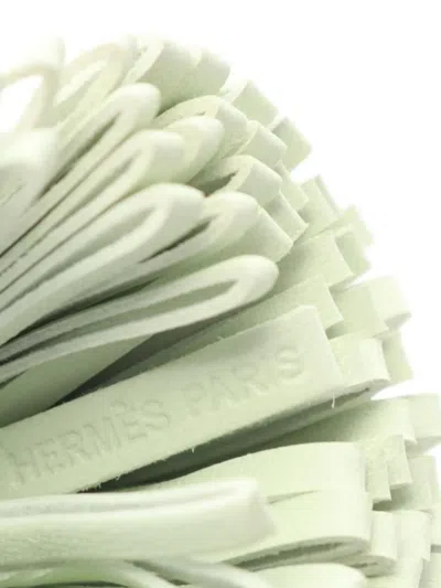 Pre-owned Hermes 2020s Unodos Vert Fizz Bag Charm In Pink