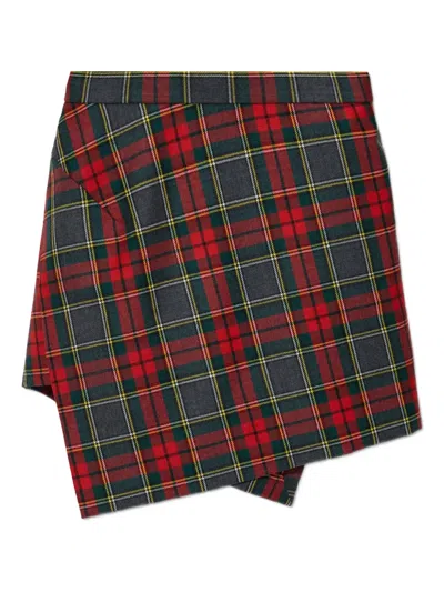 Vivienne Westwood Multicolor Marta-kilt In Red