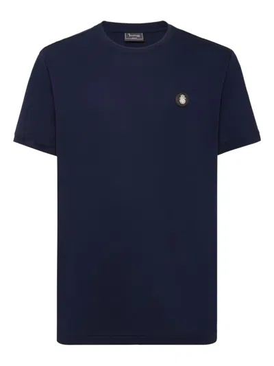 Billionaire Logo-plaque T-shirt In Blue