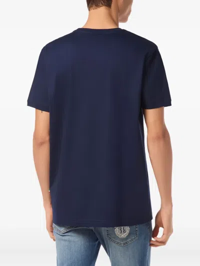 Billionaire Logo-plaque T-shirt In Blue