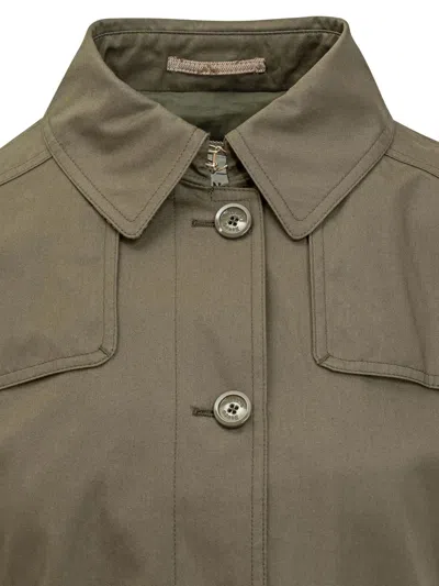 Herno Military-inspired Button-up Jacket In Green