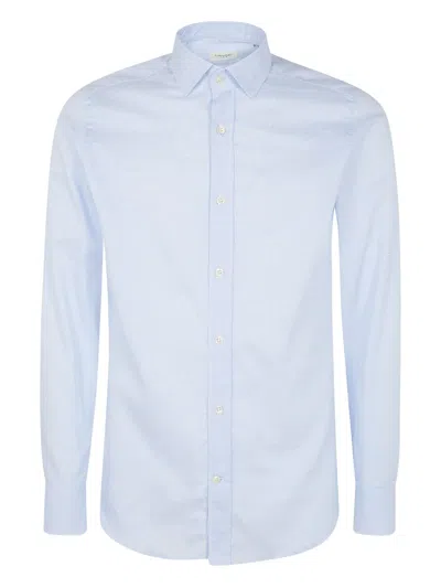 Tintoria Mattei New Cotton Stretch Shirt In Blue