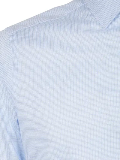 Tintoria Mattei New Cotton Stretch Shirt In Blue