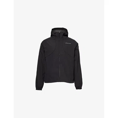 Trapstar Mens Hyperdrive Regular-fit Windbreaker Shell Jacket Blackout Xs