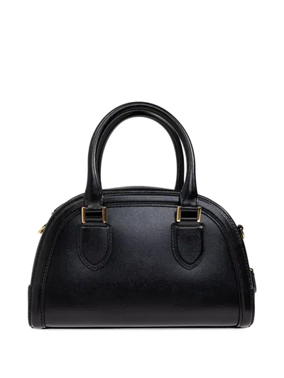 Alexander Mcqueen Mini Leather Birdee Boston Cross-body Bag In Black