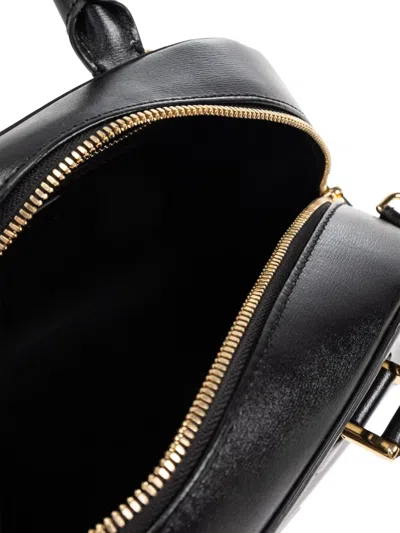 Alexander Mcqueen Mini Leather Birdee Boston Cross-body Bag In Black