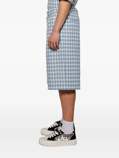 Nahmias Check-patterned Shorts In Blue