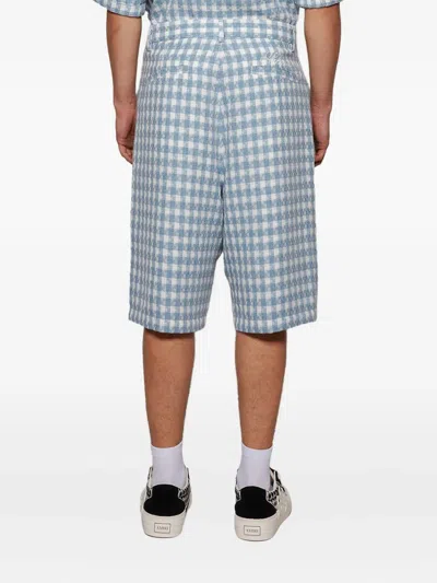Nahmias Check-patterned Shorts In Blue