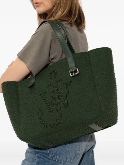 Jw Anderson Belt Shopper Bag In Green