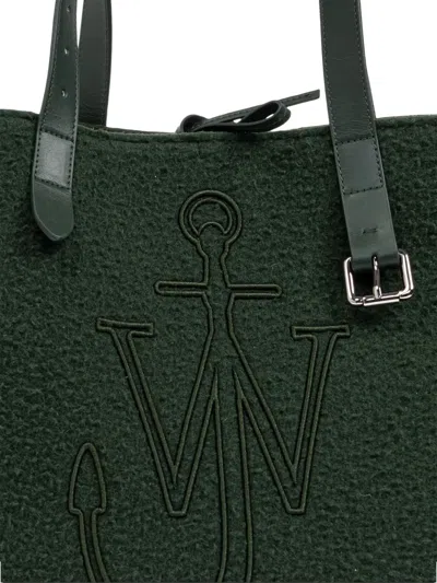 Jw Anderson Belt Shopper Bag In Green