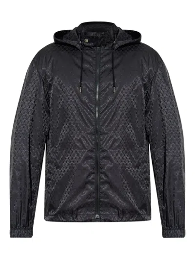 Alexander Mcqueen Lightweight Jacket With Detachable-hood In Black