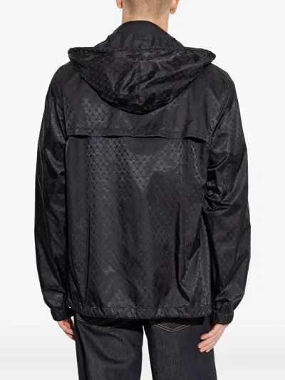 Alexander Mcqueen Lightweight Jacket With Detachable-hood In Black
