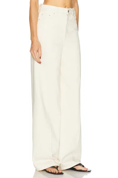 Totême Off-white Wide-leg Jeans In White