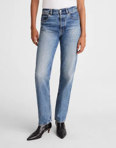 Madewell The Jules Slim Straight Jeans Atlin Wash In Brown
