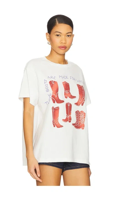 Found X Revolve Crimson Trails Boots Tee In White