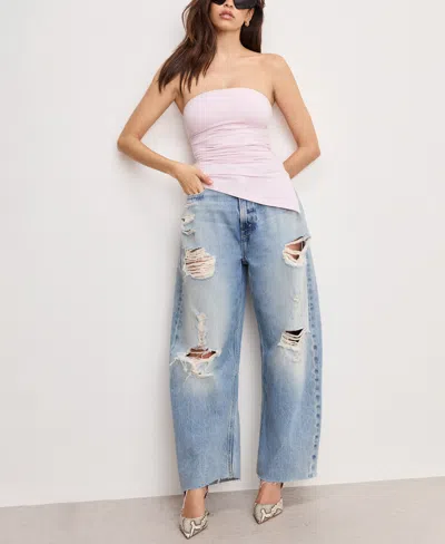 Good American Women's Super Stretch Jersey Tube Top In White