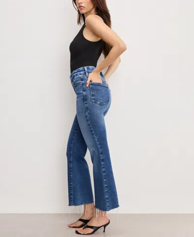 Good American Women's Soft Tech Good Legs Cropped Jeans In Blue