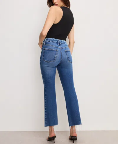 Good American Women's Soft Tech Good Legs Cropped Jeans In Blue