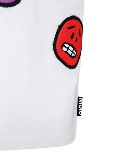 Molo Riley Smiley-face T-shirt In White