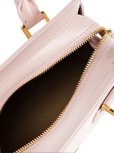 Alexander Mcqueen Mini Leather Birdee Cross-body Bag In Pink