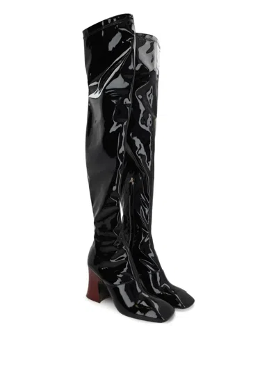 Chloé Janis Over-the-knee Boots In Black In Black