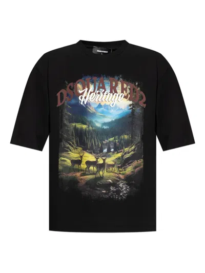 Dsquared2 Loose-fit Signature T-shirt