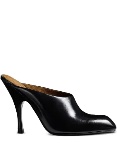 Khaite Colt Calfskin Stiletto Mules In Black