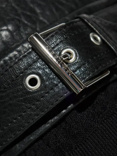 Alexander Mcqueen Zipped Leather Biker Jacket In Black