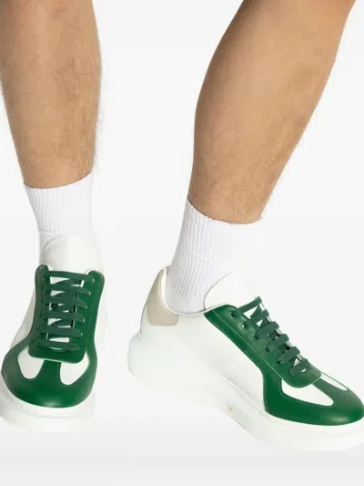 Alexander Mcqueen Oversized Paneled Low-top Sneakers In White