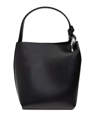 Jw Anderson Croner Bucket Bag In Black